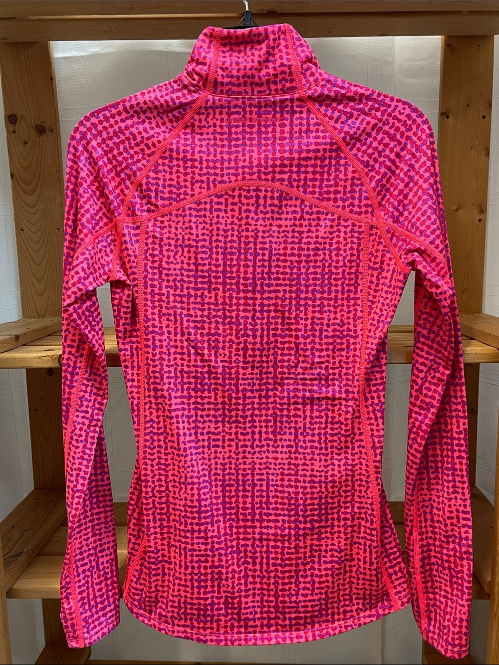 Under Armour Pink Patterned Quarter-Zip Performance Top - Picture 10 of 16
